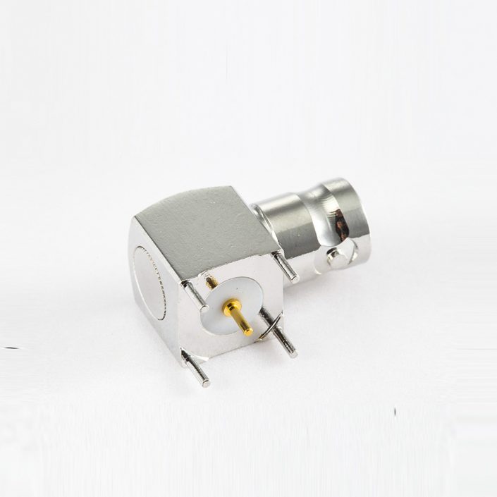 插座BNC連接器75Ω彎式PCB安裝插孔 插座BNC連接器75Ω彎式PCB安裝插孔