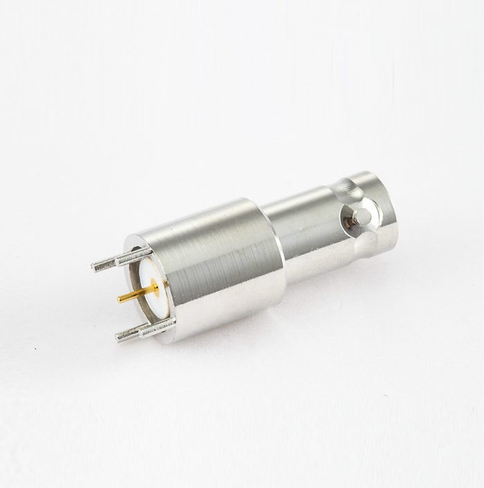 PCB安裝BNC連接器母頭180度插孔50Ω PCB安裝BNC連接器母頭180度插孔50Ω