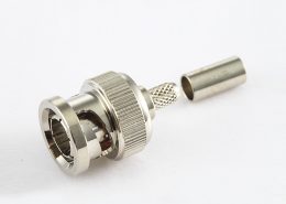 BNC 75歐姆公頭直式壓接SYV75-2電纜