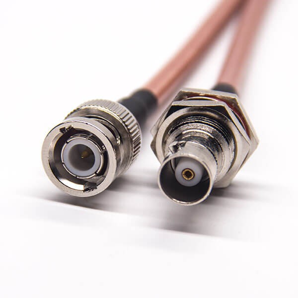 同軸電纜接頭BNC 180度公頭轉BNC180度母頭接RG142 同軸電纜接頭BNC 180度公頭轉BNC180度母頭接RG142